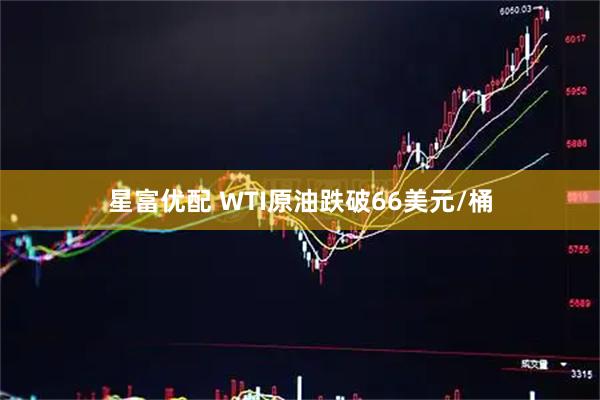 星富优配 WTI原油跌破66美元/桶