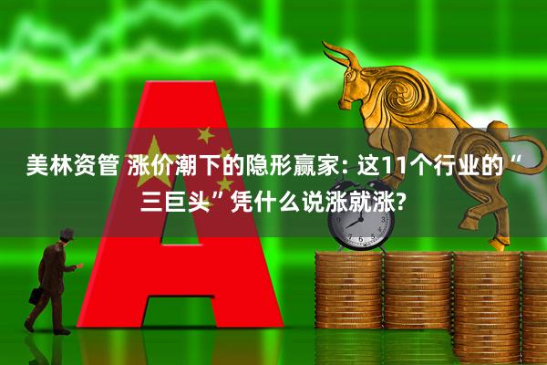 美林资管 涨价潮下的隐形赢家: 这11个行业的“三巨头”凭什么说涨就涨?