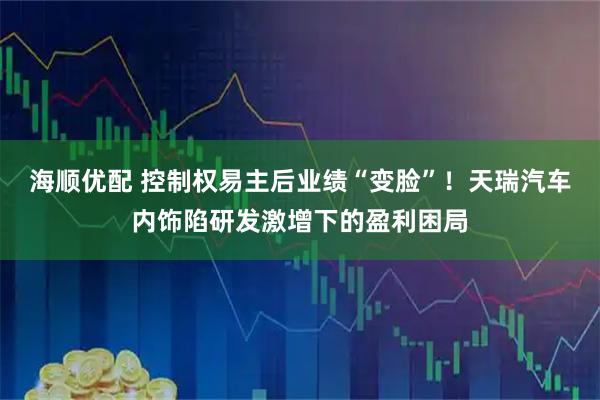 海顺优配 控制权易主后业绩“变脸”!天瑞汽车内饰陷研发激增下的盈利困局
