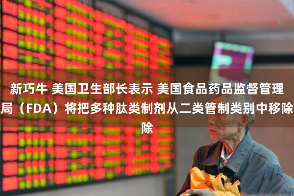 新巧牛 美国卫生部长表示 美国食品药品监督管理局（FDA）将把多种肽类制剂从二类管制类别中移除