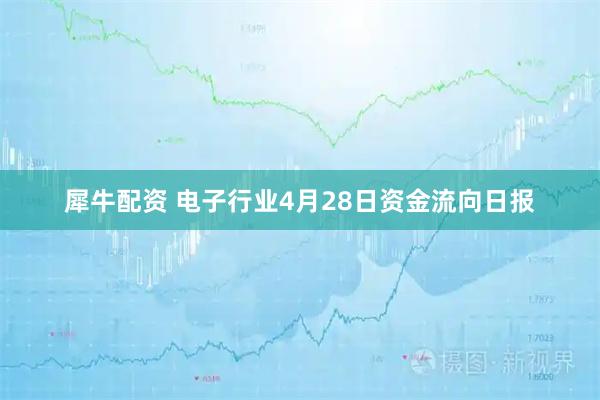 犀牛配资 电子行业4月28日资金流向日报