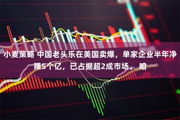 小麦策略 中国老头乐在美国卖爆，单家企业半年净赚5个亿，已占据超2成市场。 咱