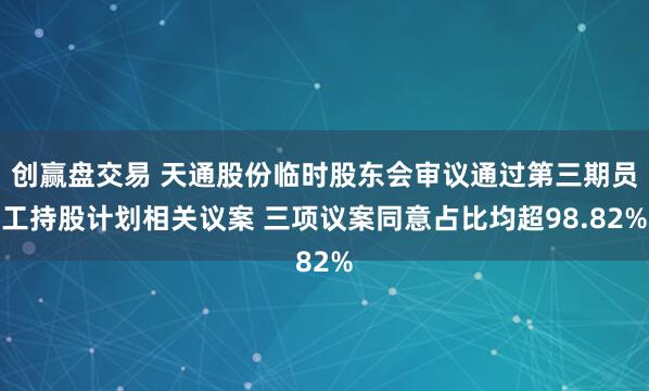 创赢盘交易 天通股份临时股东会审议通过第三期员工持股计划相关议案 三项议案同意占比均超98.82%